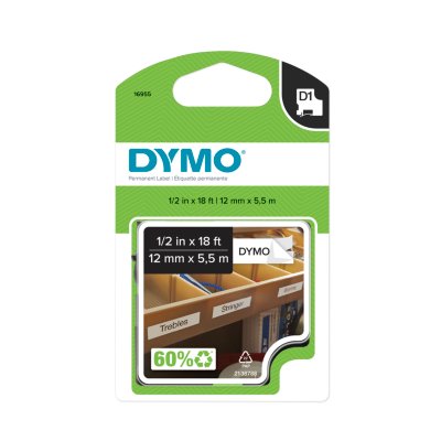 Fimax 6 PK for Dymo D1 Standard Label Tape dymo 45013 45016 45017 45018  45021 for Dymo Label Printer 45010 Dymo D1 12mm Tape - AliExpress