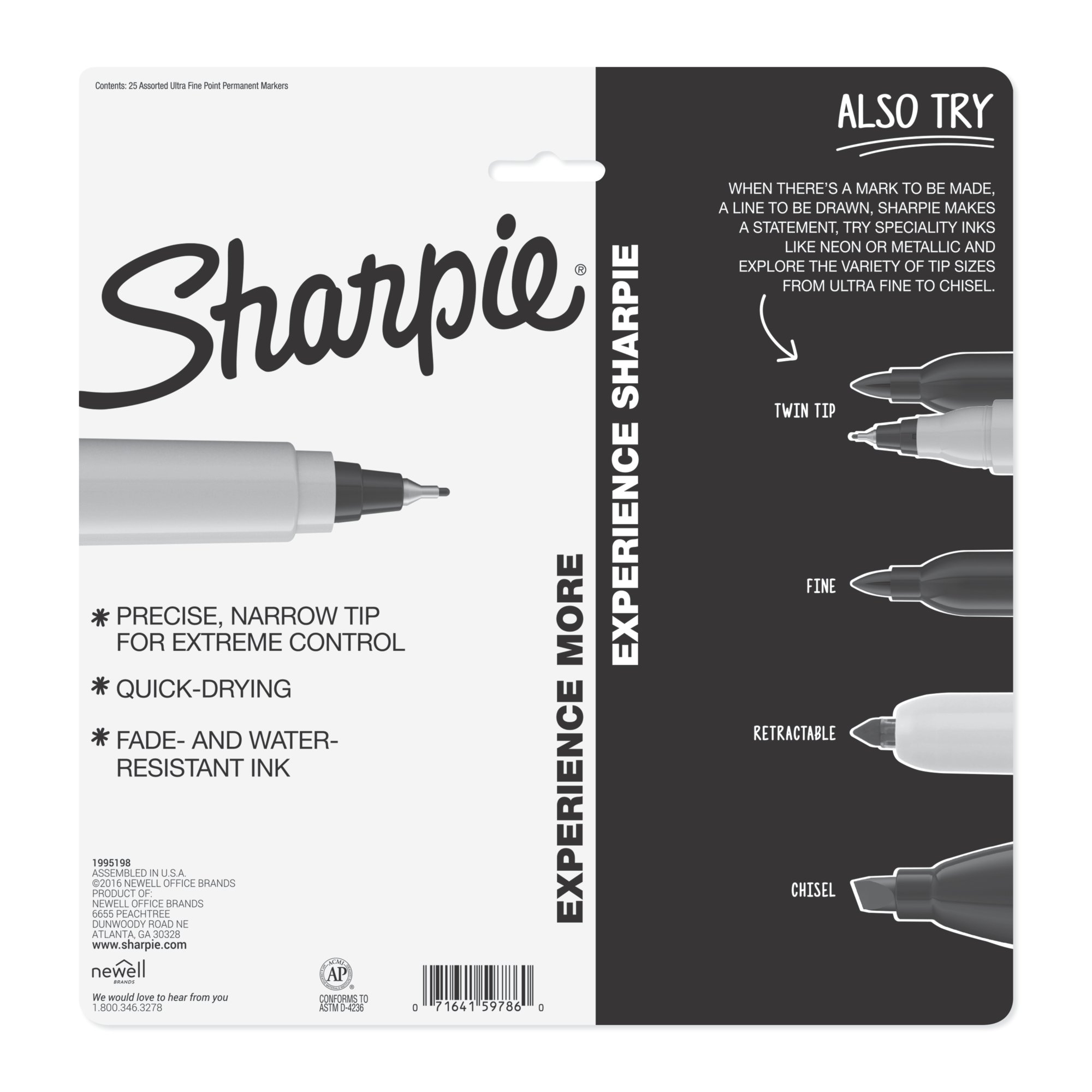 Sharpie Slate Grey Ultra Fine Pack of 5 (1769172)