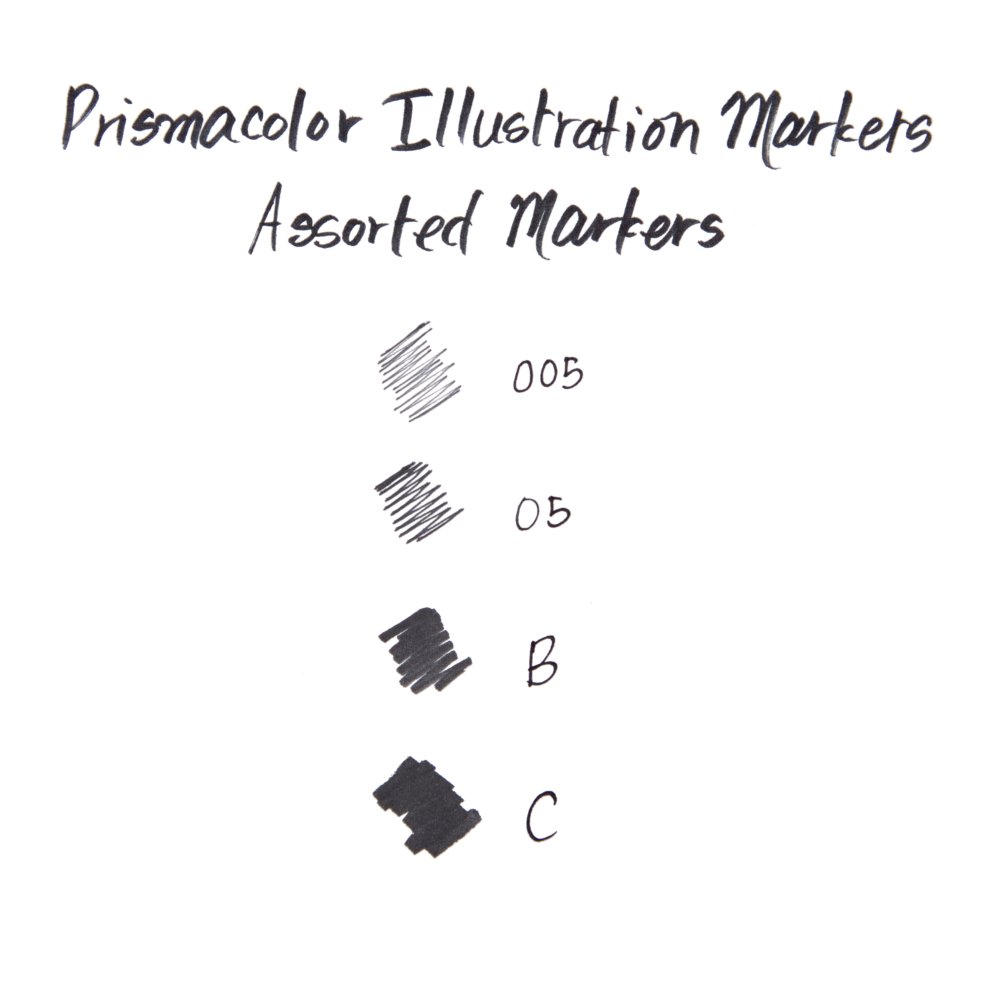 Prismacolor Illustration Marker Set, Assorted Tips - FLAX art