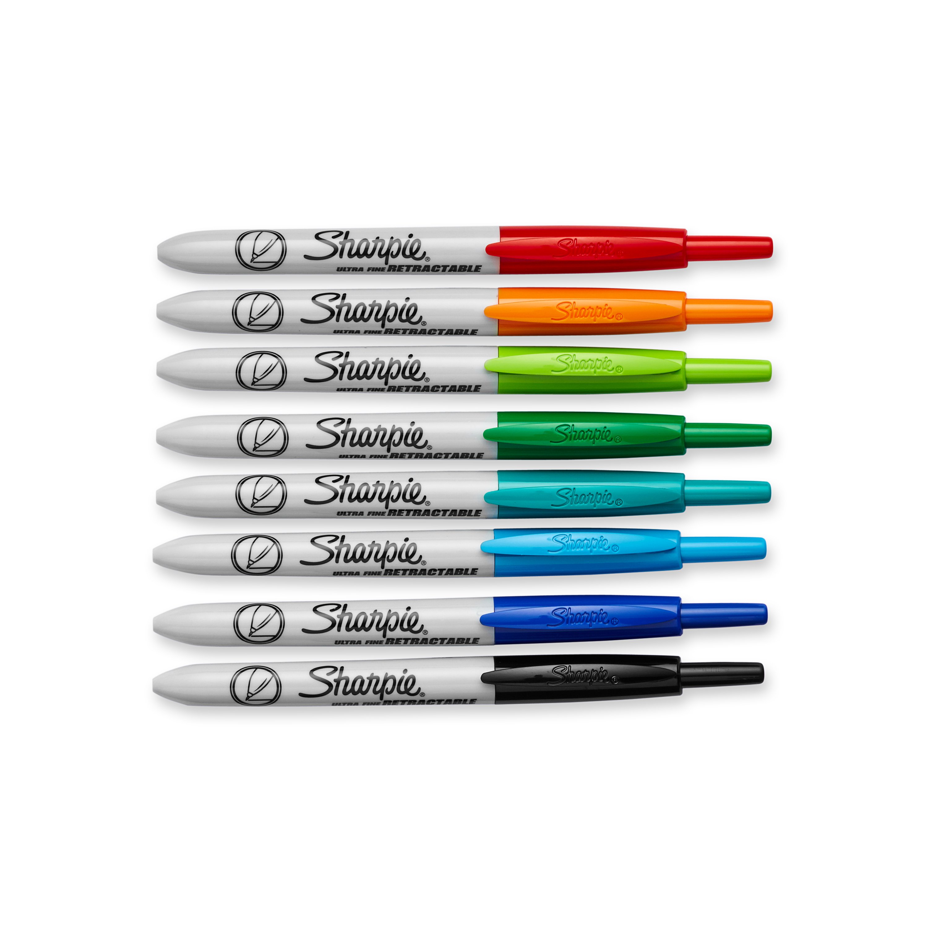 Sharpie Retractable Permanent Markers, Ultra Fine Tip, Blue, 12/Pack  (1735792)