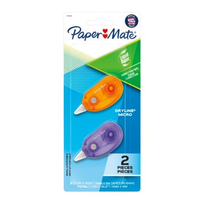 Paper Mate Liquid Paper DryLine Micro Correction Tape, 2 Count