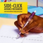 Person using clear point pencil with side click advance mechanism image number 3