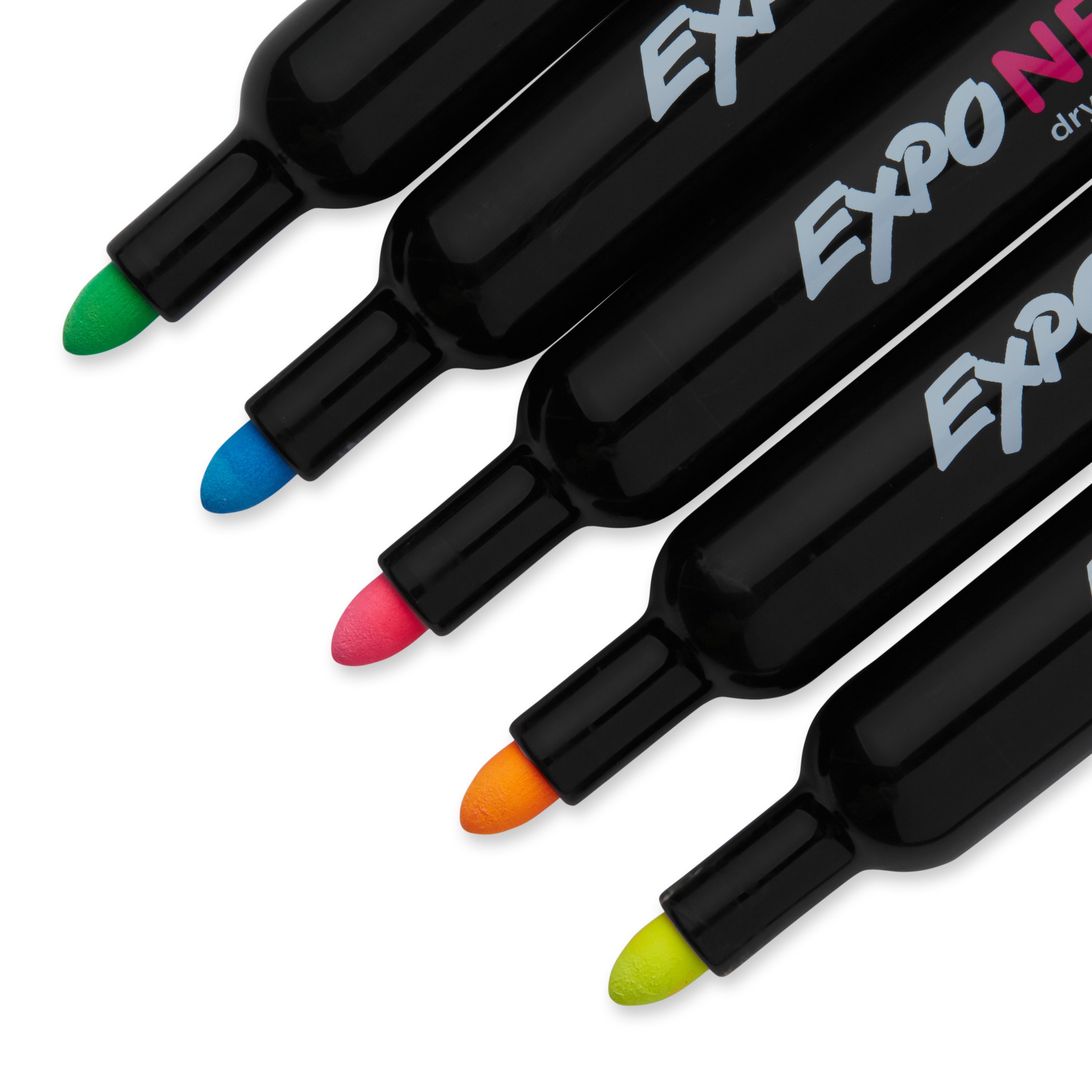 The Board Dudes Medium Point Dry Erase Markers - Neon, 6 count