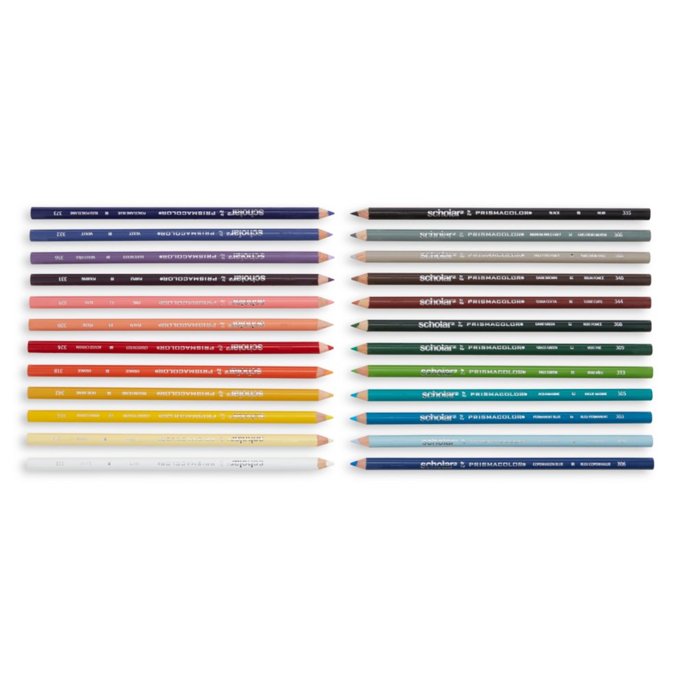 Prismacolor 2502 Scholar Graphite Pencil Set, 4B, 2B, HB, 2H Pencils,  Kneaded Eraser (SAN2502)