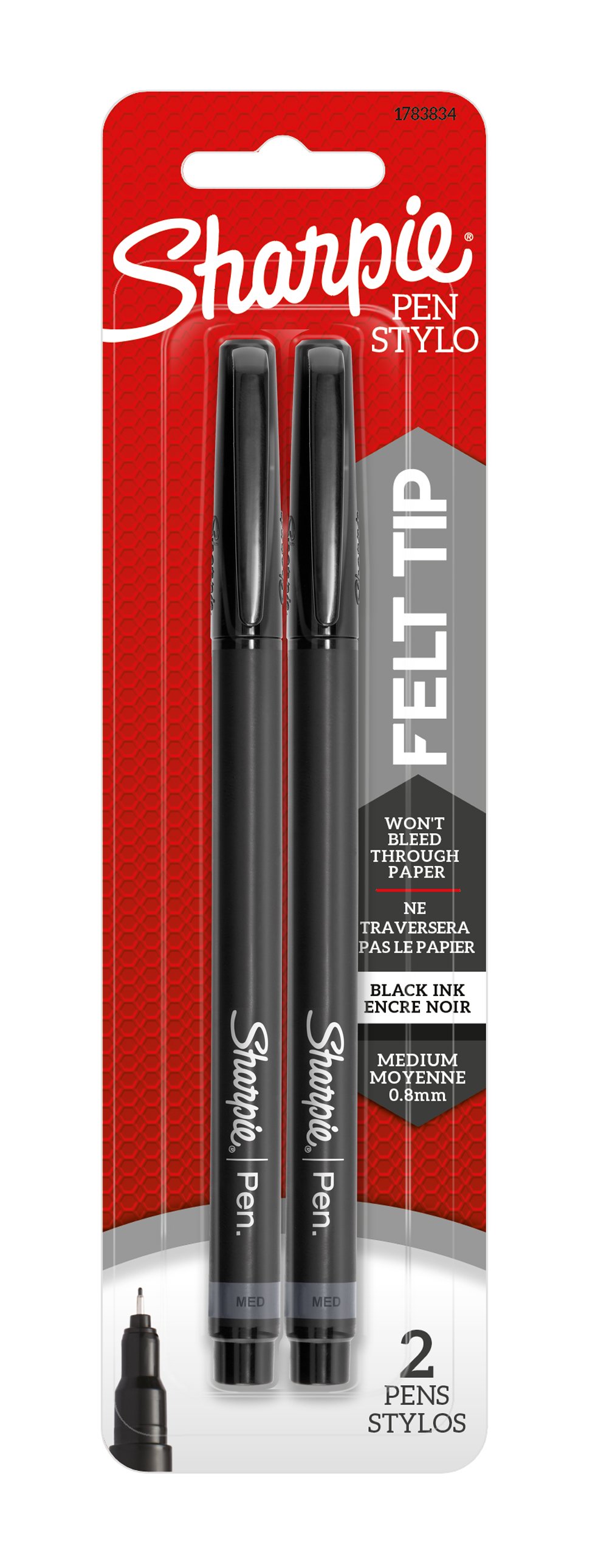 Fine-point felt-tip pen