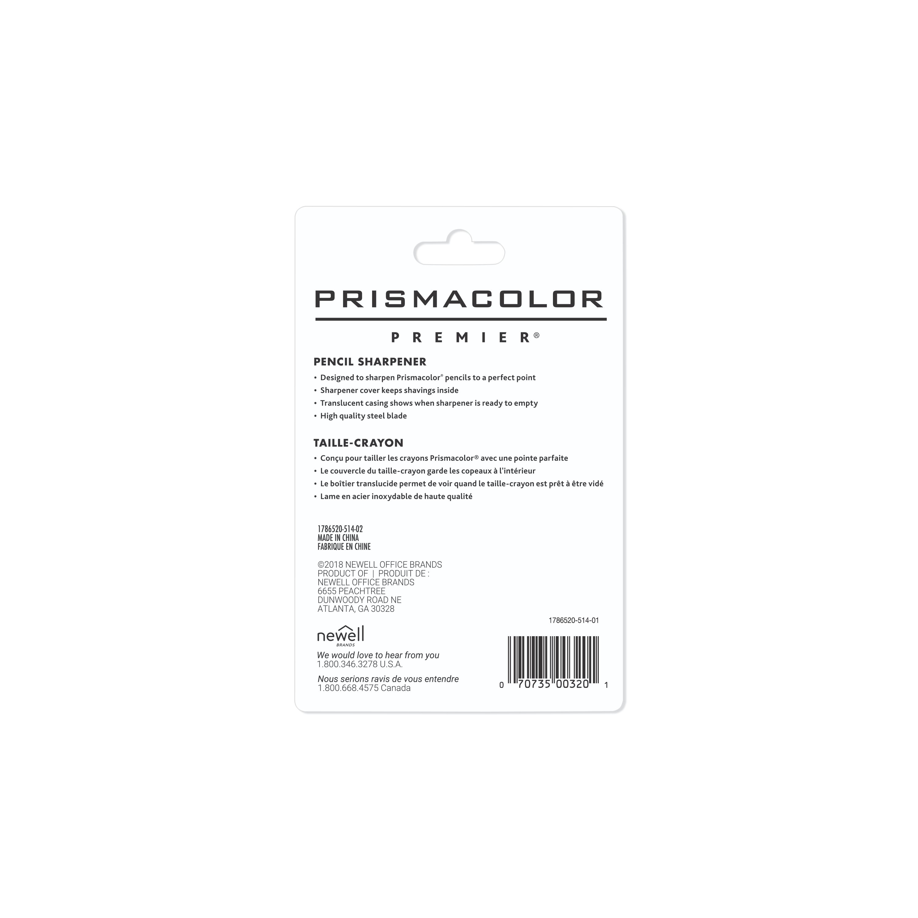 1786520 Prismacolor Premier Dual Pencil Sharpener, Manual, Black Color, 1  Each