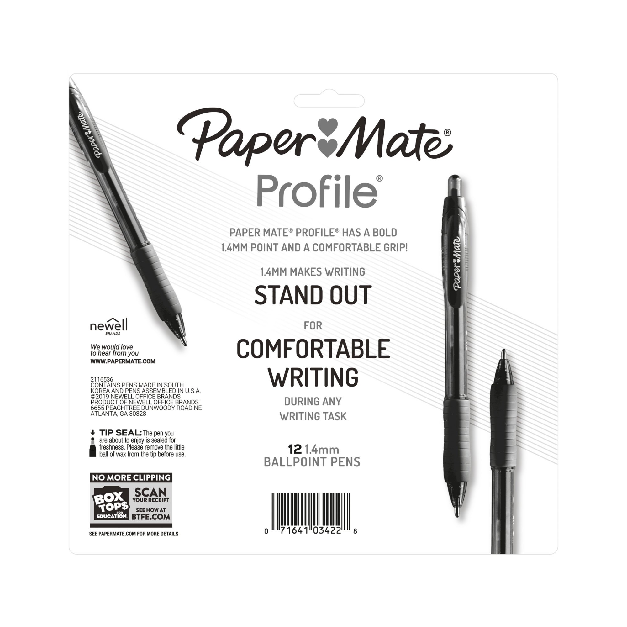 Paper Mate Profile Bold 1 Mm Retractable Gel Pen -- 12 per case