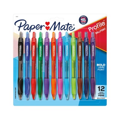 Paper Mate Retractable Gel Pens Bold Point 1.0 mm Black Barrel