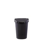rubber maid waste basket with lid in black image number 2