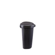 rubber maid waste basket with lid in black image number 3