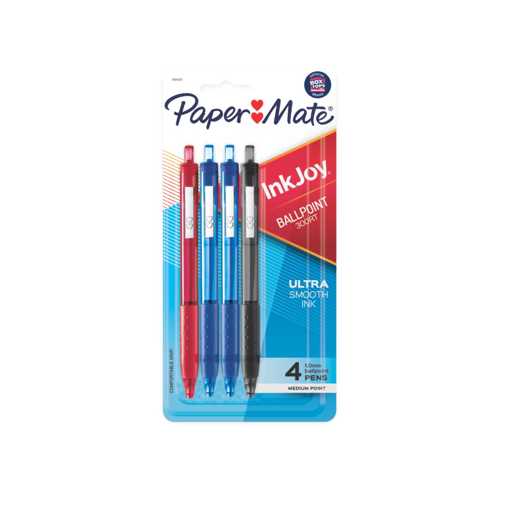 Paper Mate InkJoy 300RT Retractable Ballpoint Pens, Medium Point (1.0mm