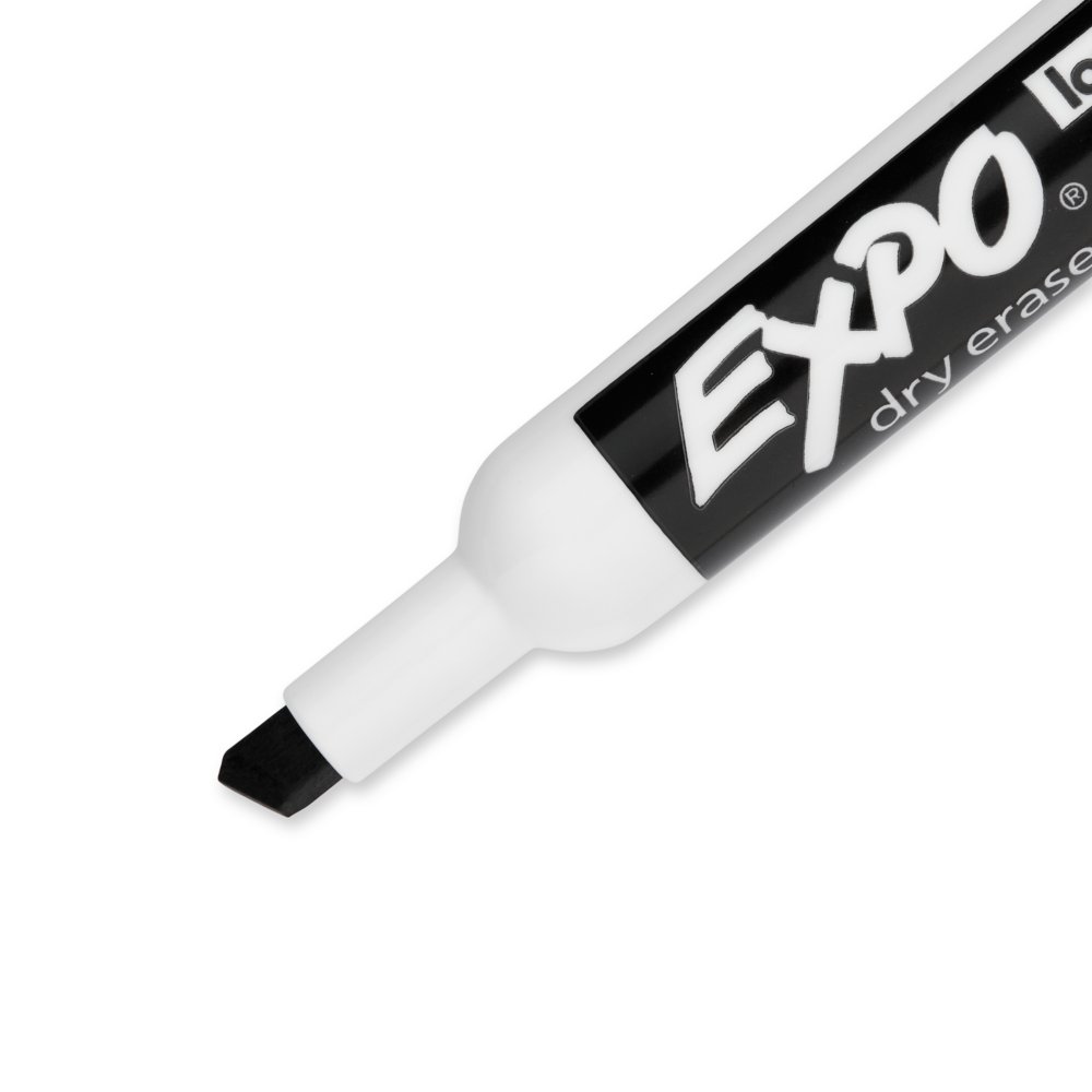 Expo Dry Erase Markers, Black - 12 dry erase markers