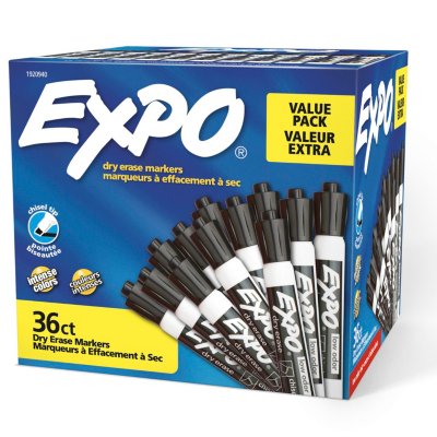 EXPO Low Odor Dry Erase Markers, Chisel Tip