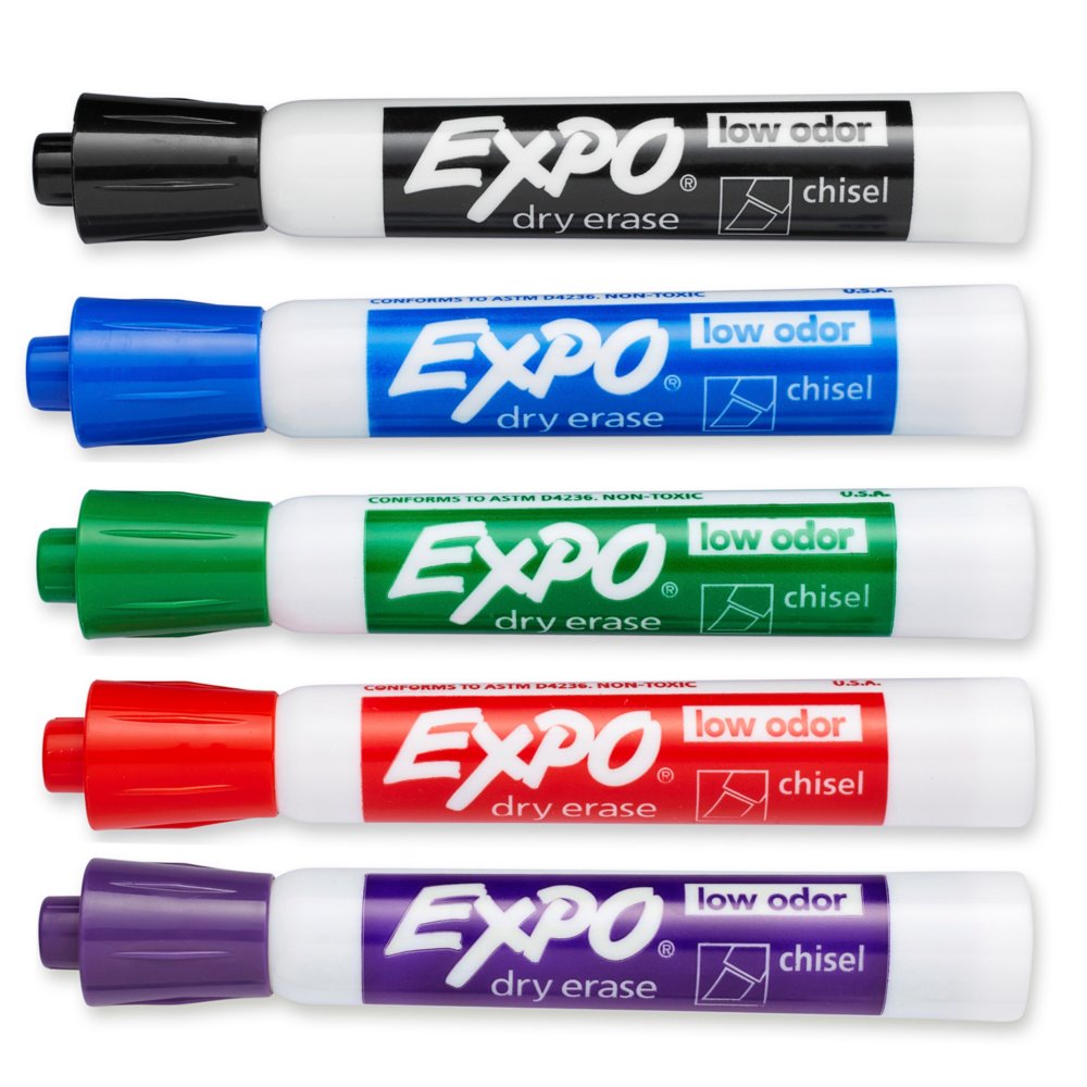 Expo Washable 3 Color Set Fine: Blue, Green, Orange - Kingpen