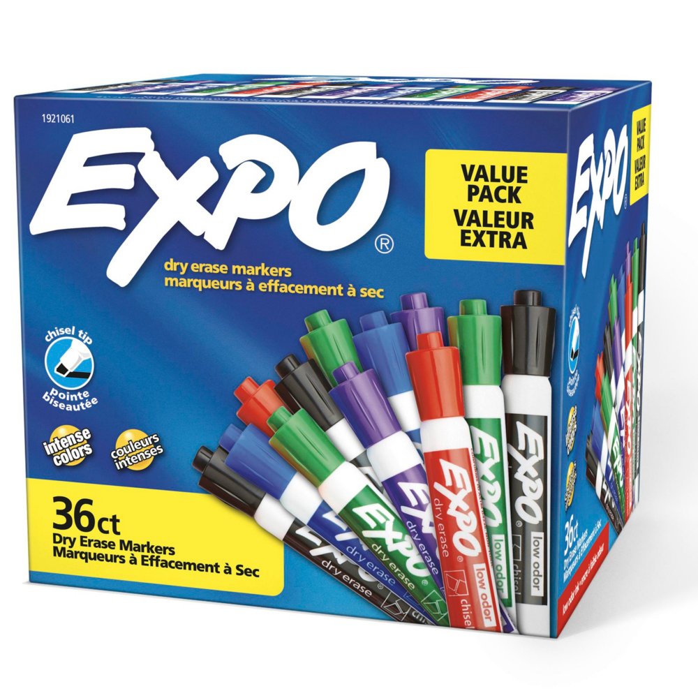 Expo Dual Ended Low Odor Markers Assorted