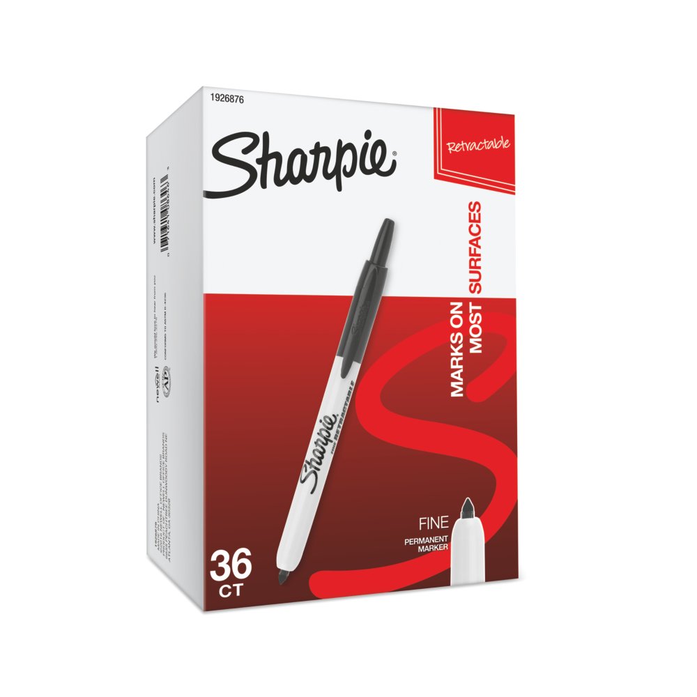 Sharpie Retractable Permanent Markers, Fine Point