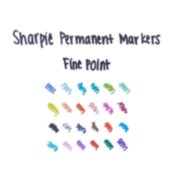 sharpie permanent marker fine point colors image number 5
