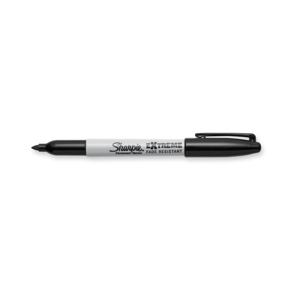 Sharpie® Extreme Permanent Markers, Fine Point, Black, Pack Of 4