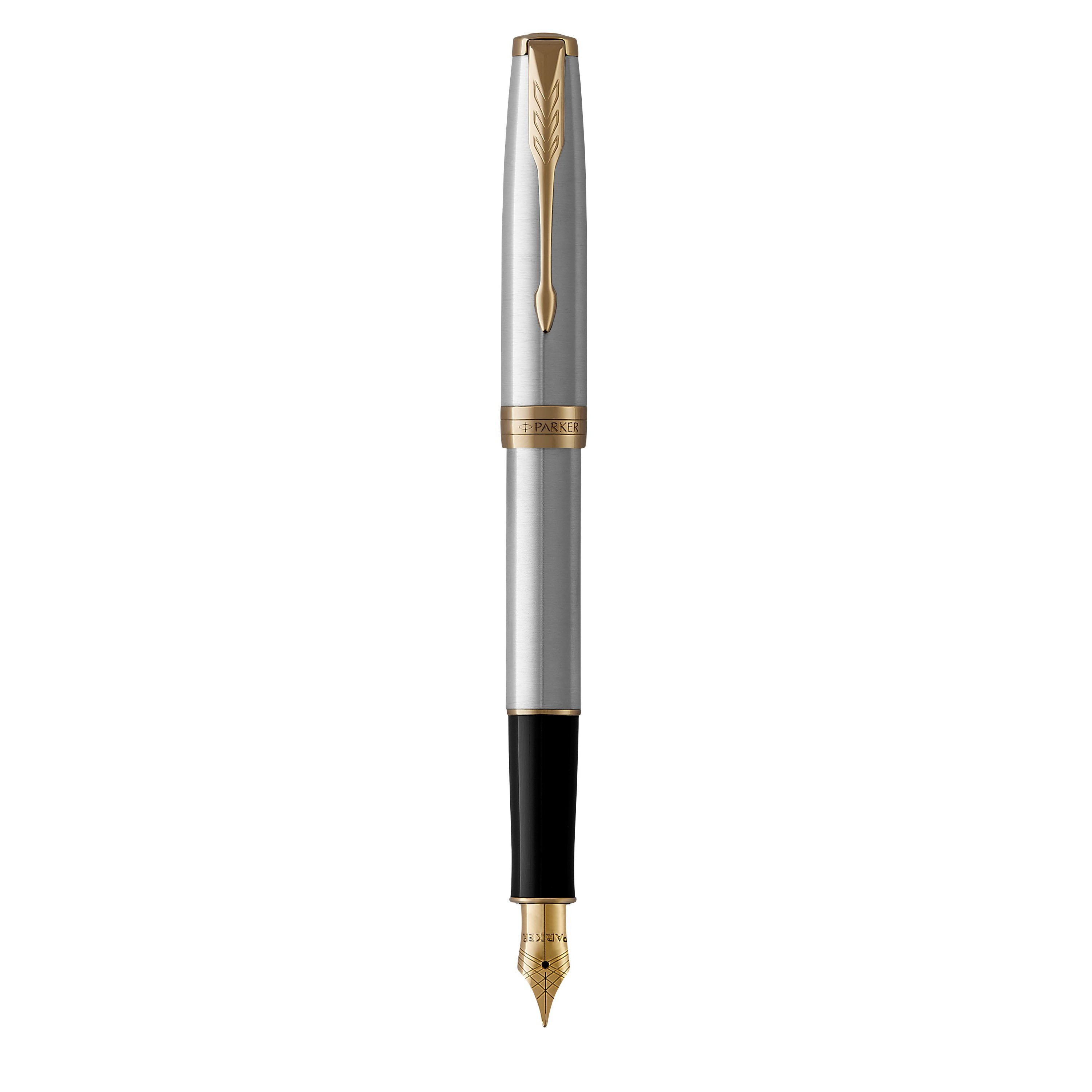 Stylo Plume Moyenne Parker® Sonnet Gris Acier CT sur Stylos En Ligne