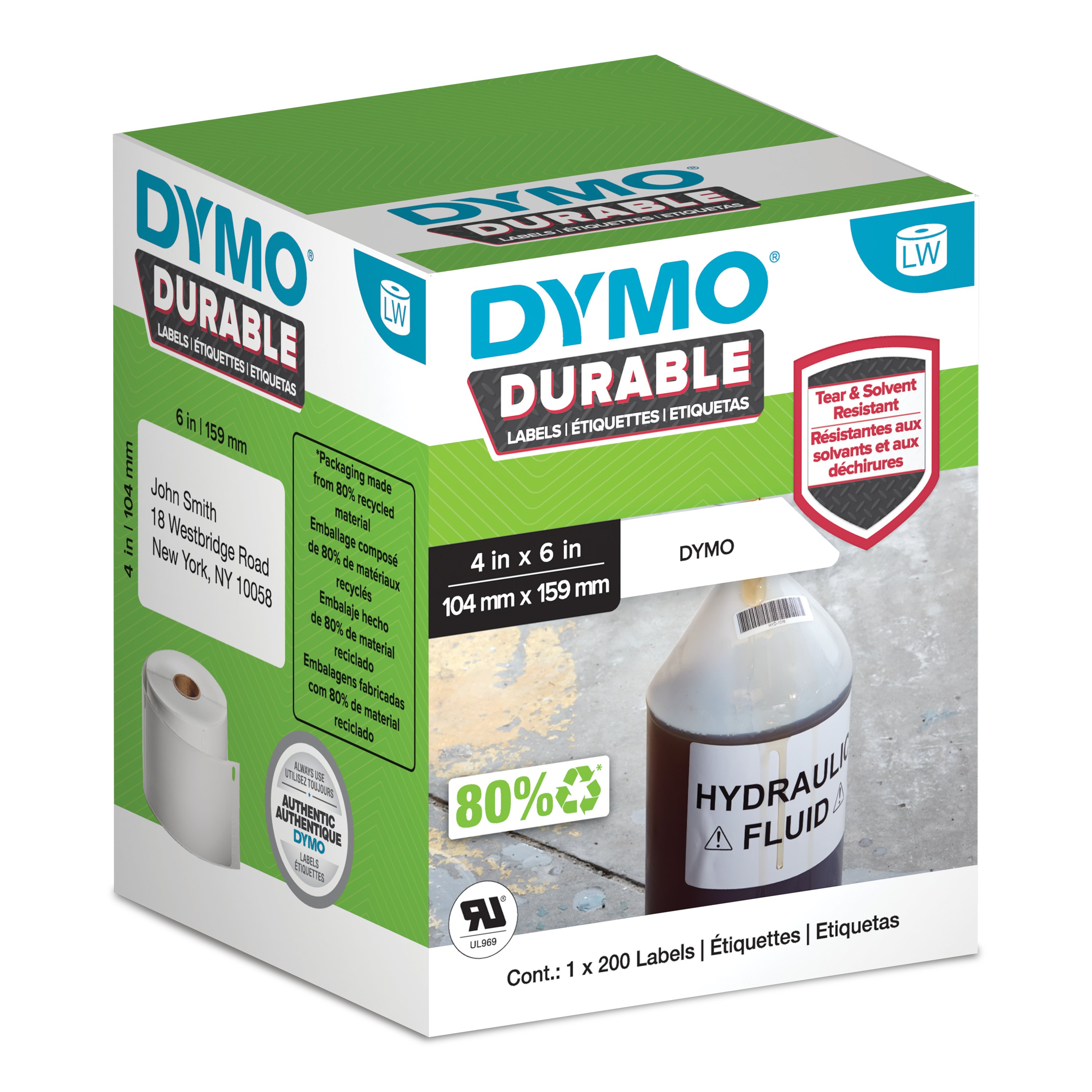 DYMO LabelWriter™ Durable Industrial Labels Dymo UK