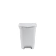 rubber maid step on waste basket in white image number 2