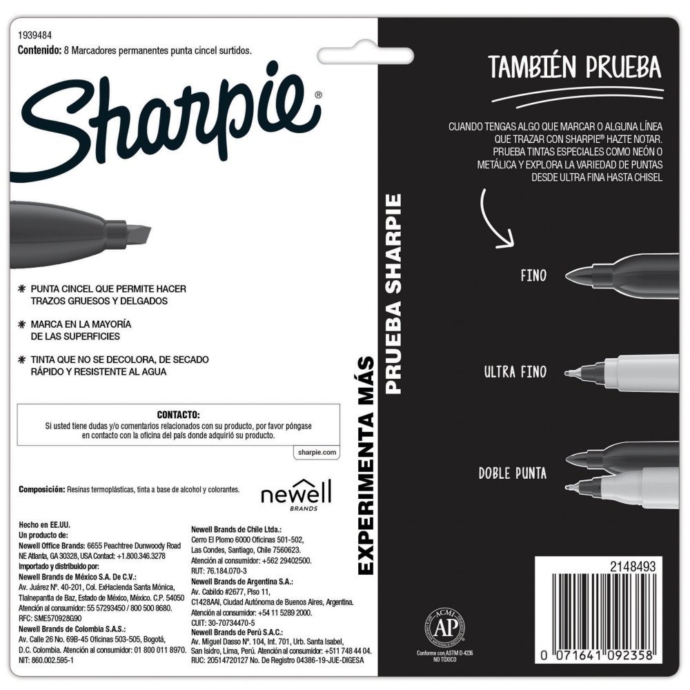 Sharpie® Chisel Tip Permanent Marker Set