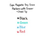 magnetic dry erase markers with erase fine tip color options image number 4
