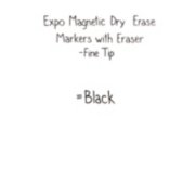 expo magnetic dry erase markers with erase fine tip available in black image number 5