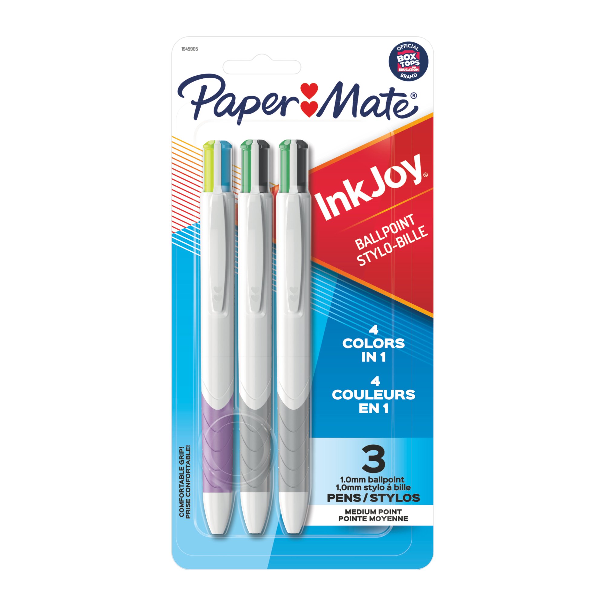 Penne a sfera a scatto Paper Mate InkJoy Quatro RT ULV 1,0 mm