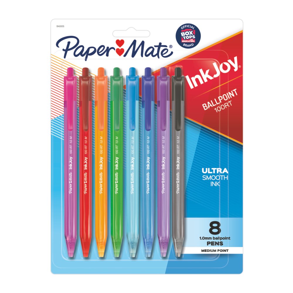 Paper Mate® Inkjoy® Ballpoint Stylo-Bille Ultra Smooth Assorted Ink