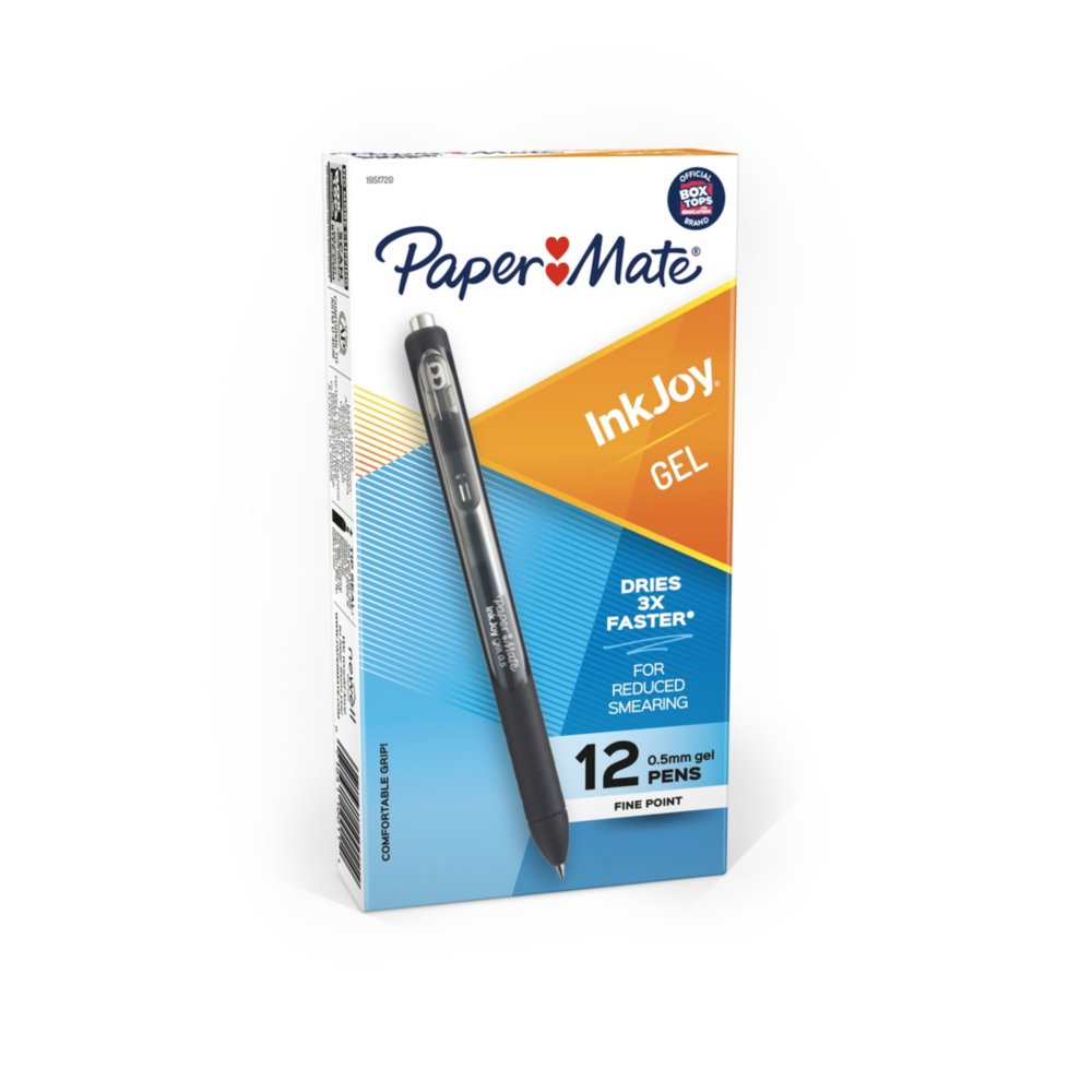 Paper Mate InkJoy Gel Retractable Pen, 0.5mm, Fine Point, Bright Blue,  1-Count