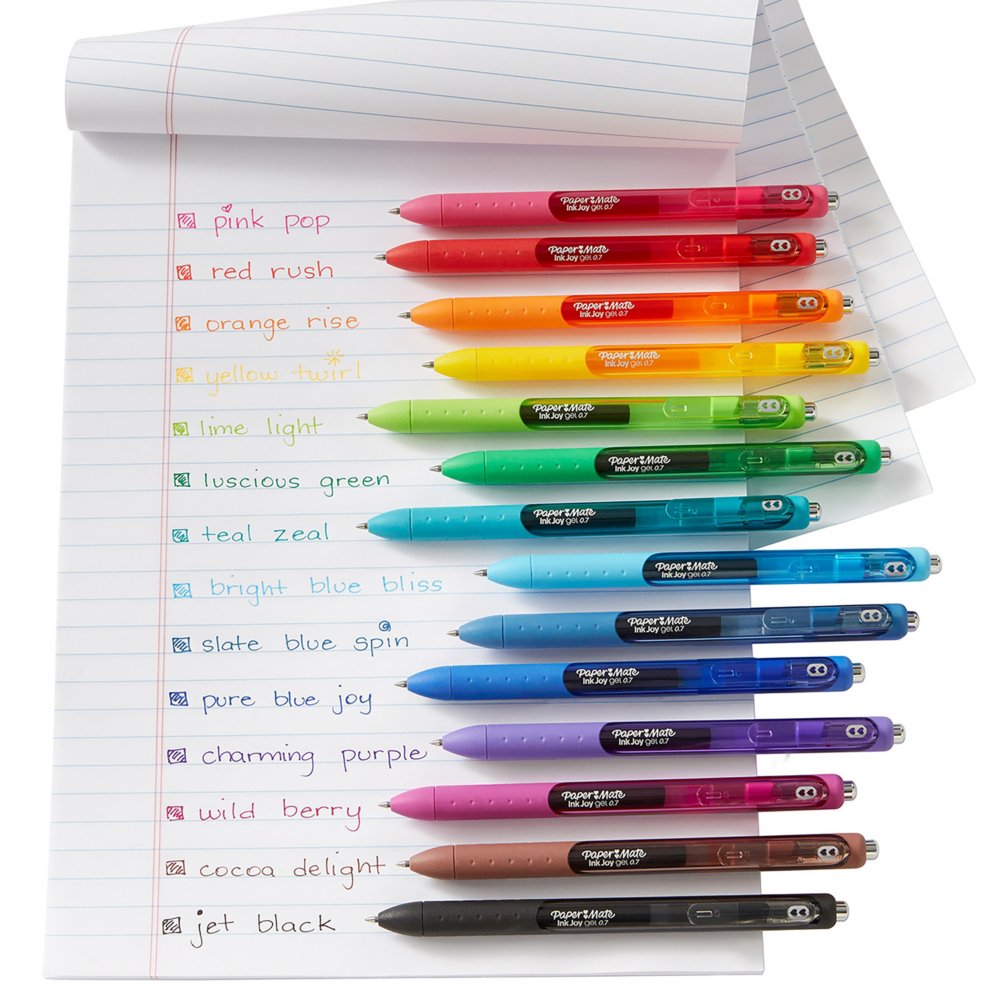 Paper Mate InkJoy Gel Pens, Medium Point (0.7 mm), Assorted Colors
