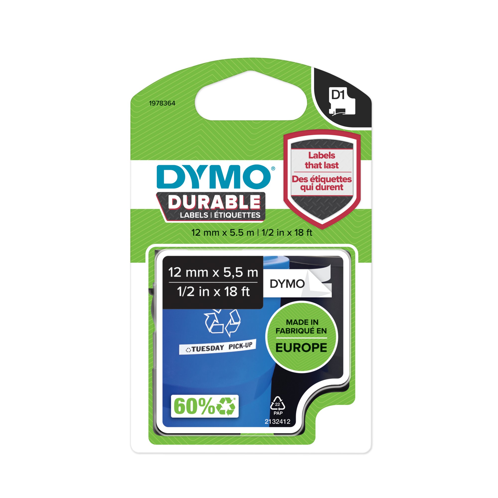 DYMO 0847750: DYMO Ruban d'étiquetage - étiquettes de marquage 9