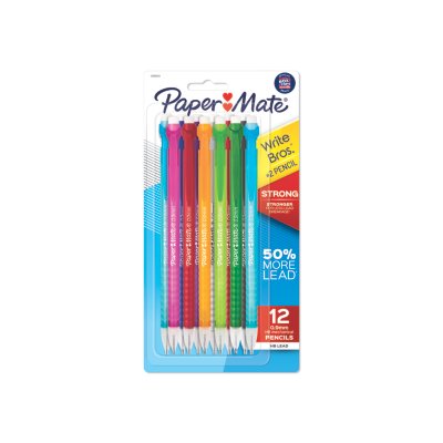 Paper Mate Write Bros. Strong Mechanical Pencils, 0.9mm, HB #2 lead