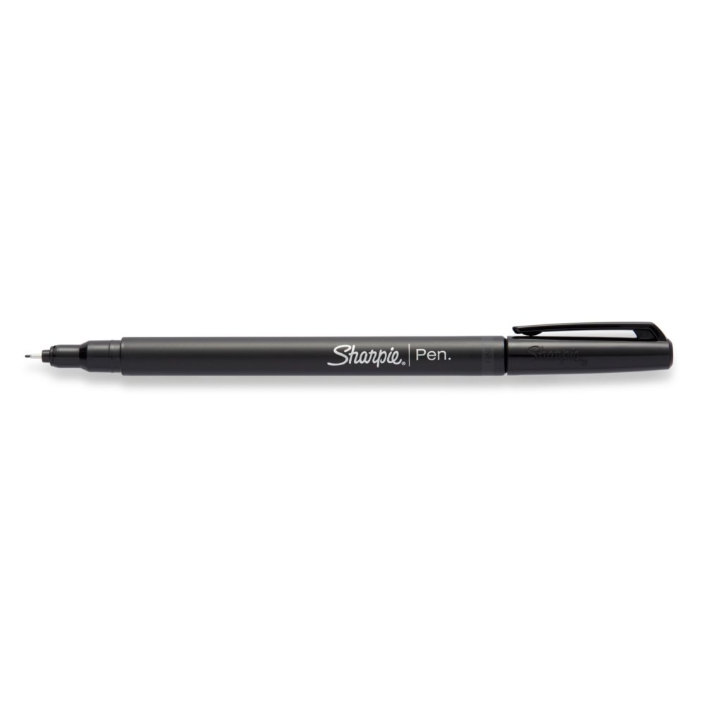 Sharpie Pen. Felt Pens Fine Point Black Ink 4 Pack (1742661) 730419, 1 - QFC
