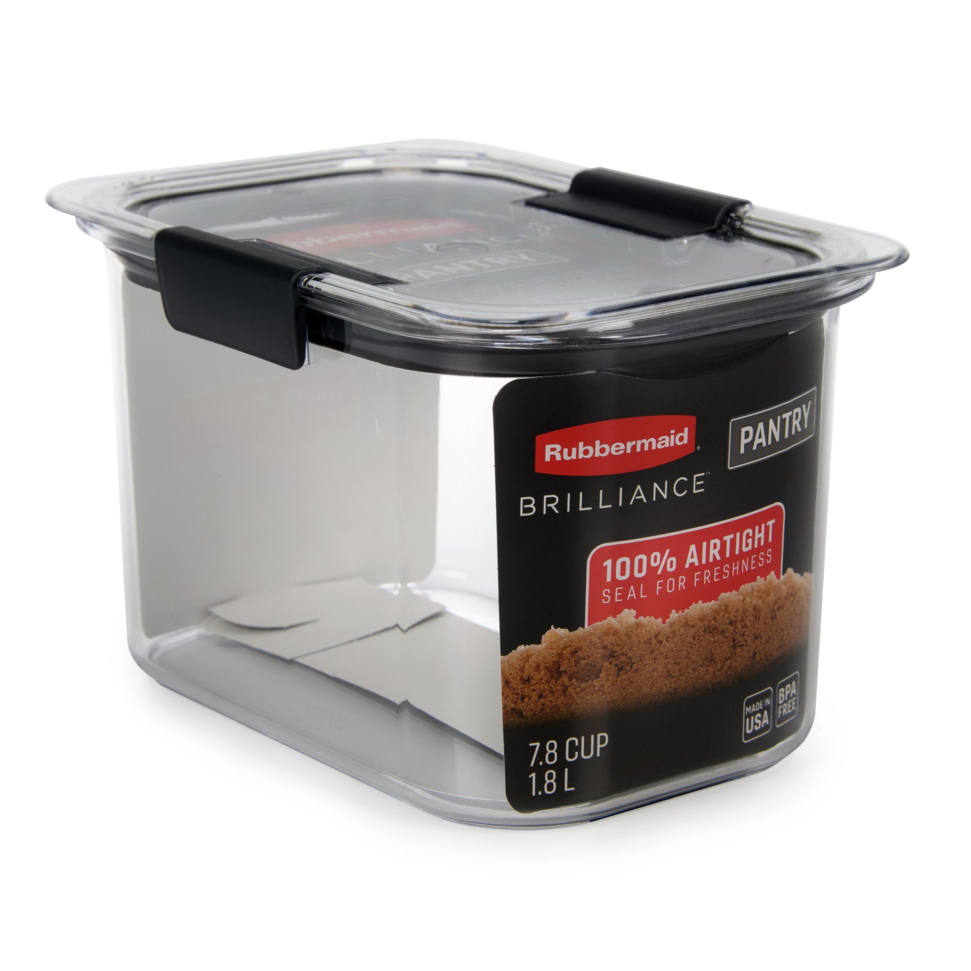 Rubbermaid 1994254 Brilliance Pantry Airtight Food Storage Container,  BPA-free Plastic, 10-Piece set with Lids 