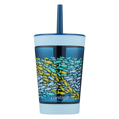 Kids Spill-Proof Tumbler with Straw, 14oz
