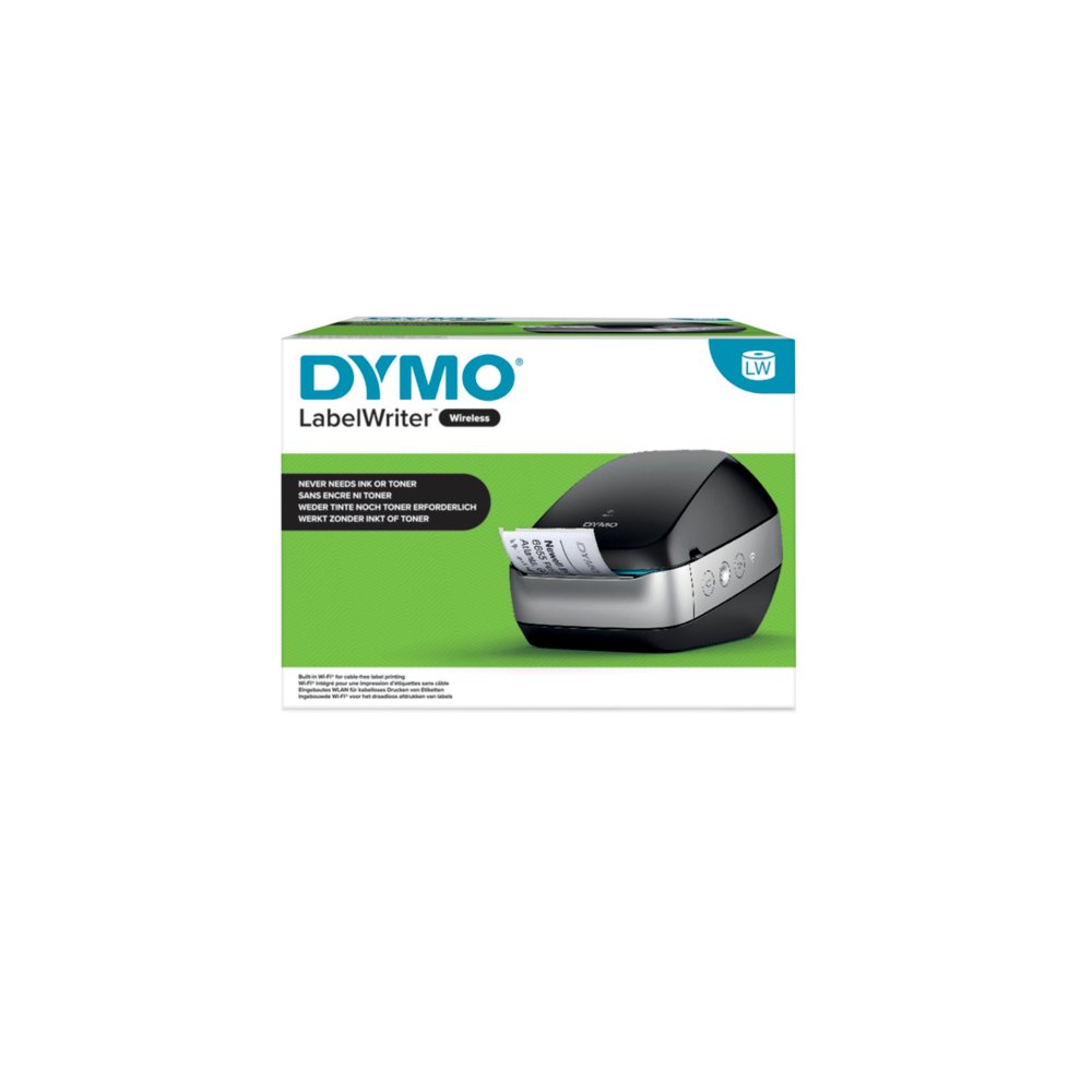 vhbw Rouleau d'étiquettes 25mm x 89mm (100 étiquettes) compatible avec Dymo  LabelWriter Wireless black imprimante