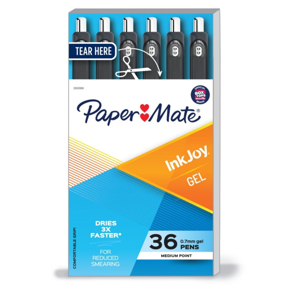 Paper Mate Inkjoy Gel Periwinkle Medium Point 0.7 mm Retractable Gel P