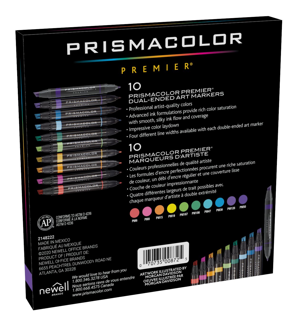 4 Color King Sized Marker Set-Chisel Point - Columbia Omni Studio