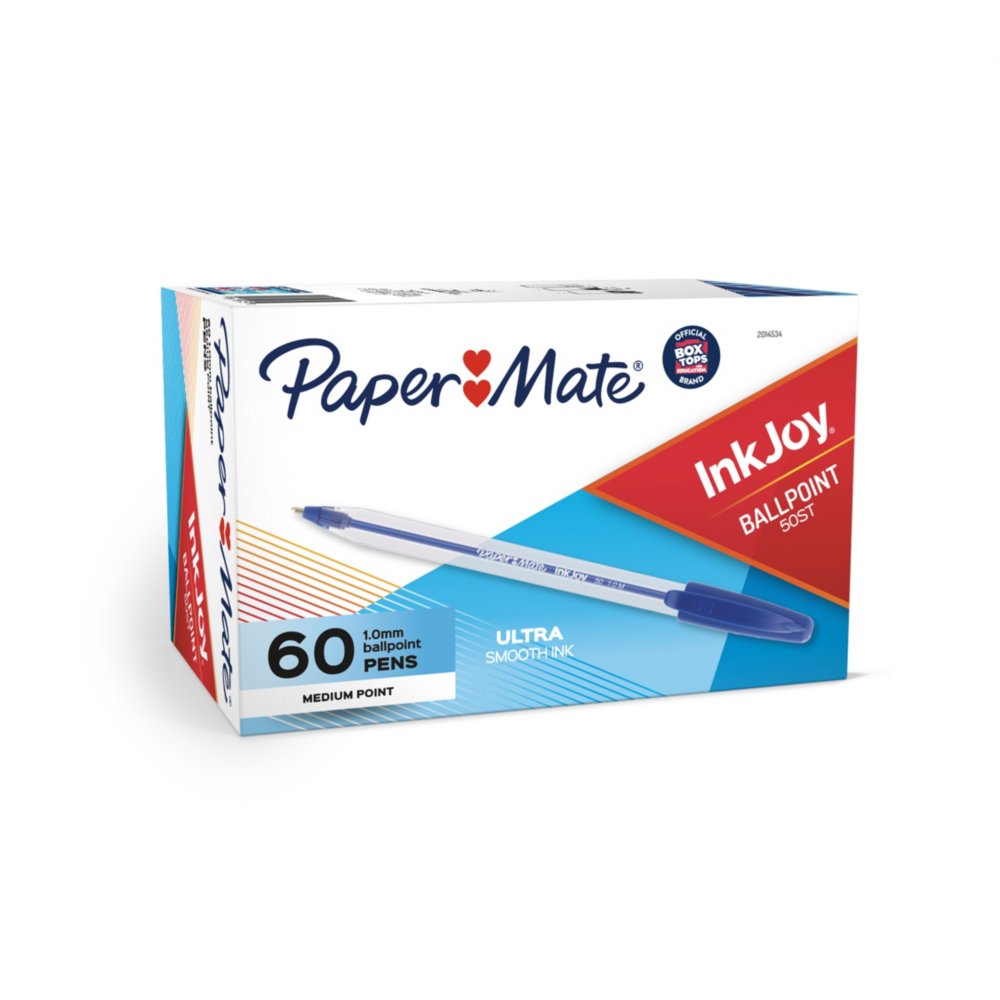 Red Medium 1mm Point Pack of 10 Paper Mate 2005656 InkJoy 50ST Ballpoint Pens 