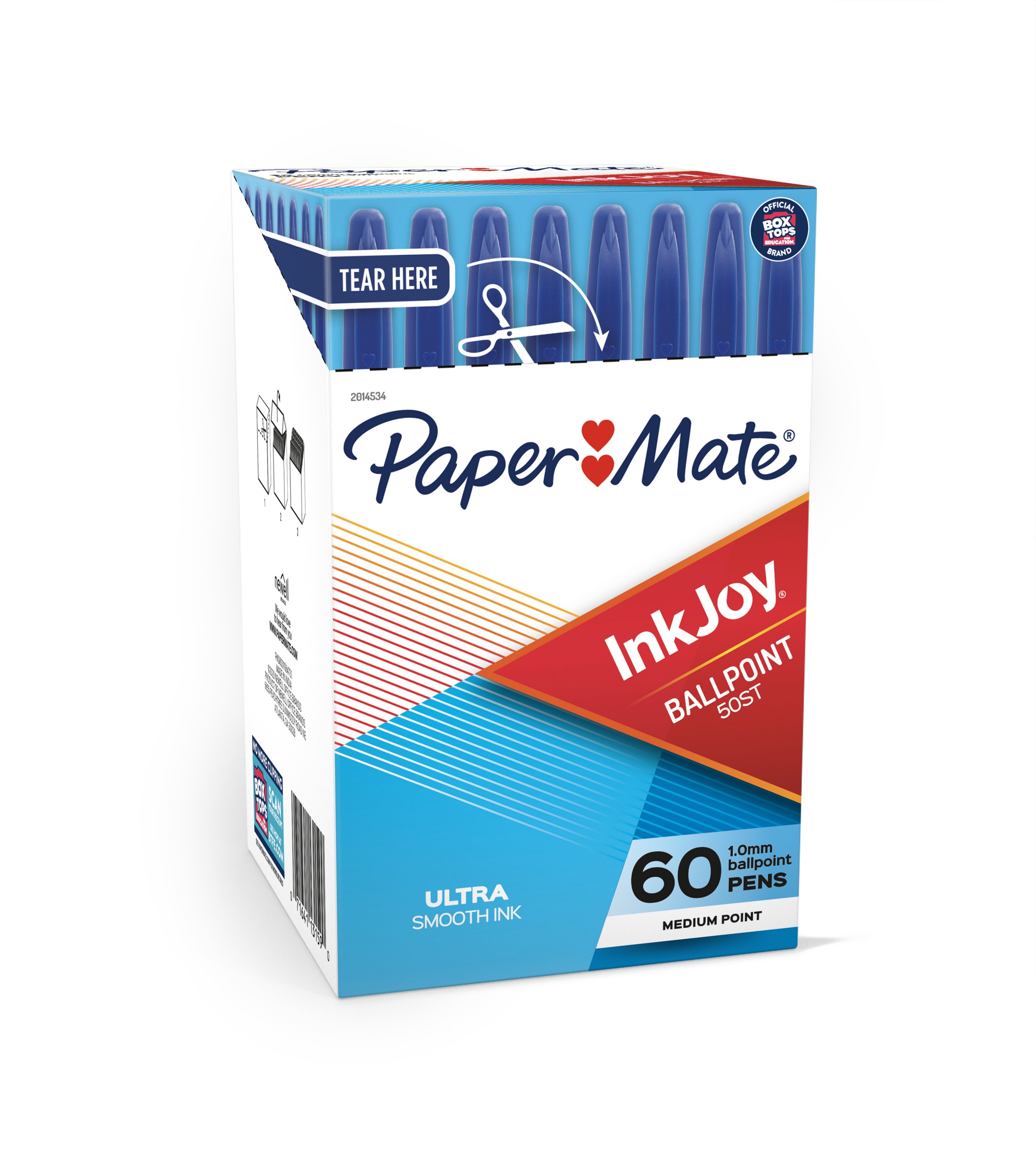 Penna Paper Mate InkJoy 100 rosso punta 1 mm. Confezione da 50