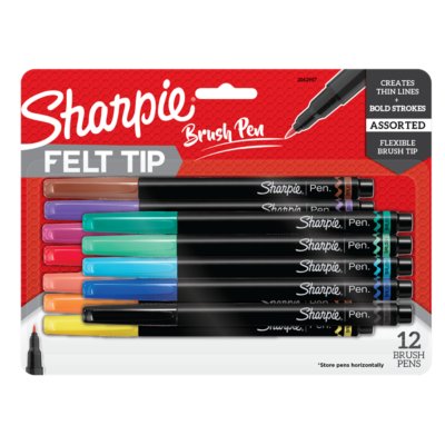 Sharpie Felt Tip Pens Close Up Stock Photo - Download Image Now - Permanent  Marker, Red, Paper - iStock