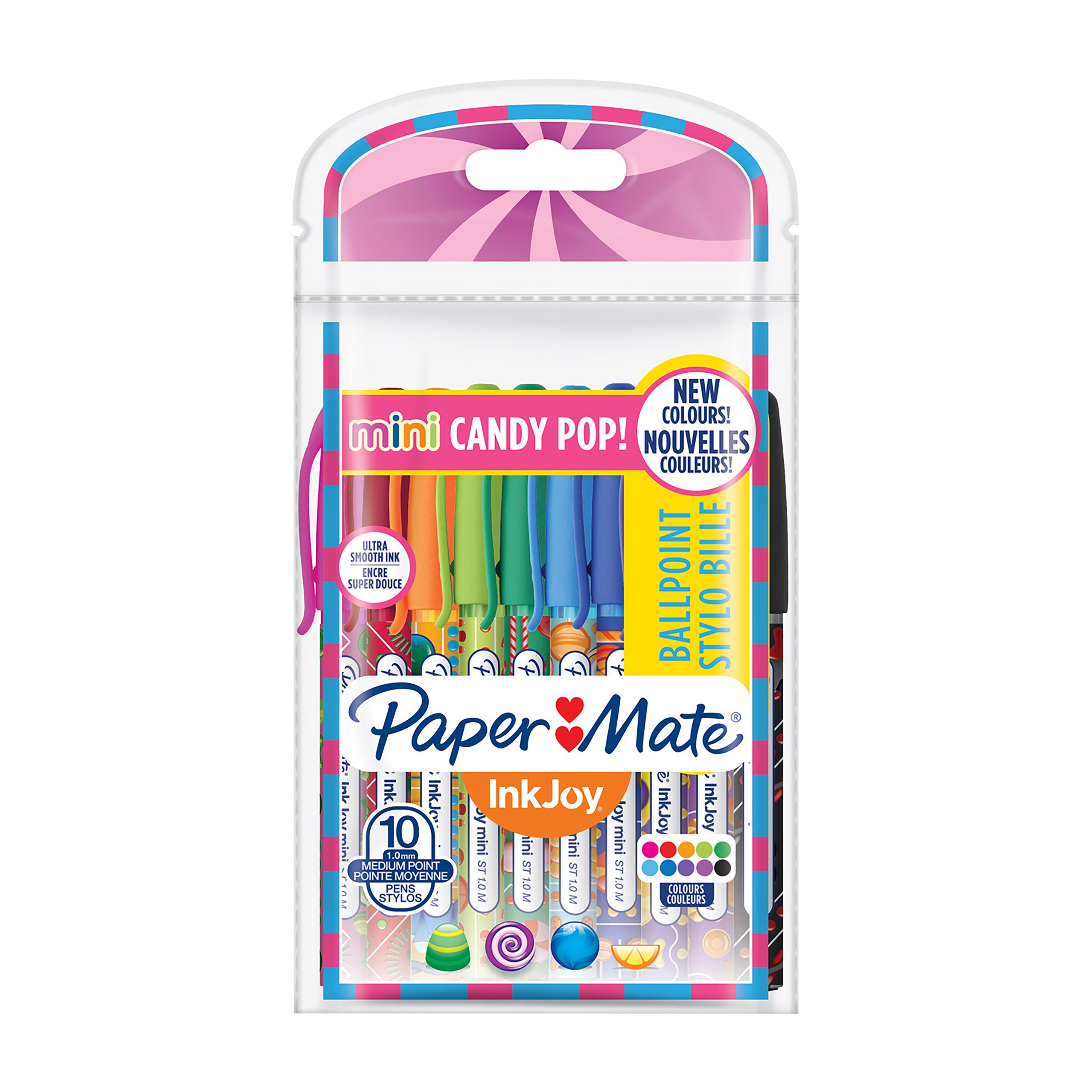Paper Mate InkJoy Mini CandyPop Pointe moyenne (1,0mm) Paper Mate FR