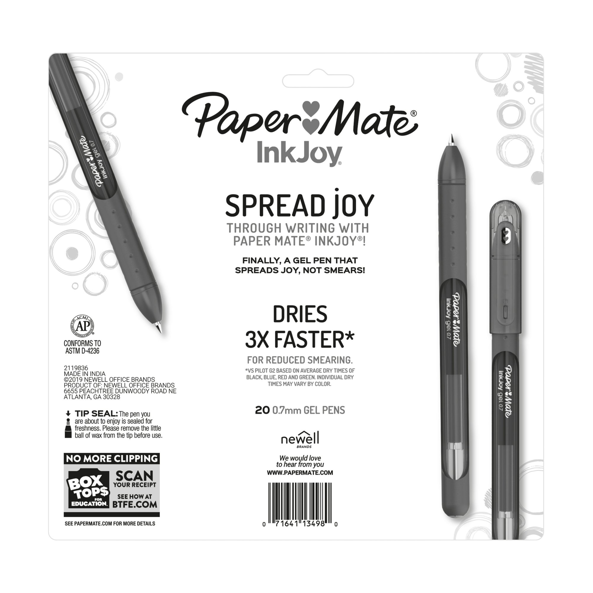 PaperMate InkJoy Gel Pen 0.7MM, 1 Count, Berry