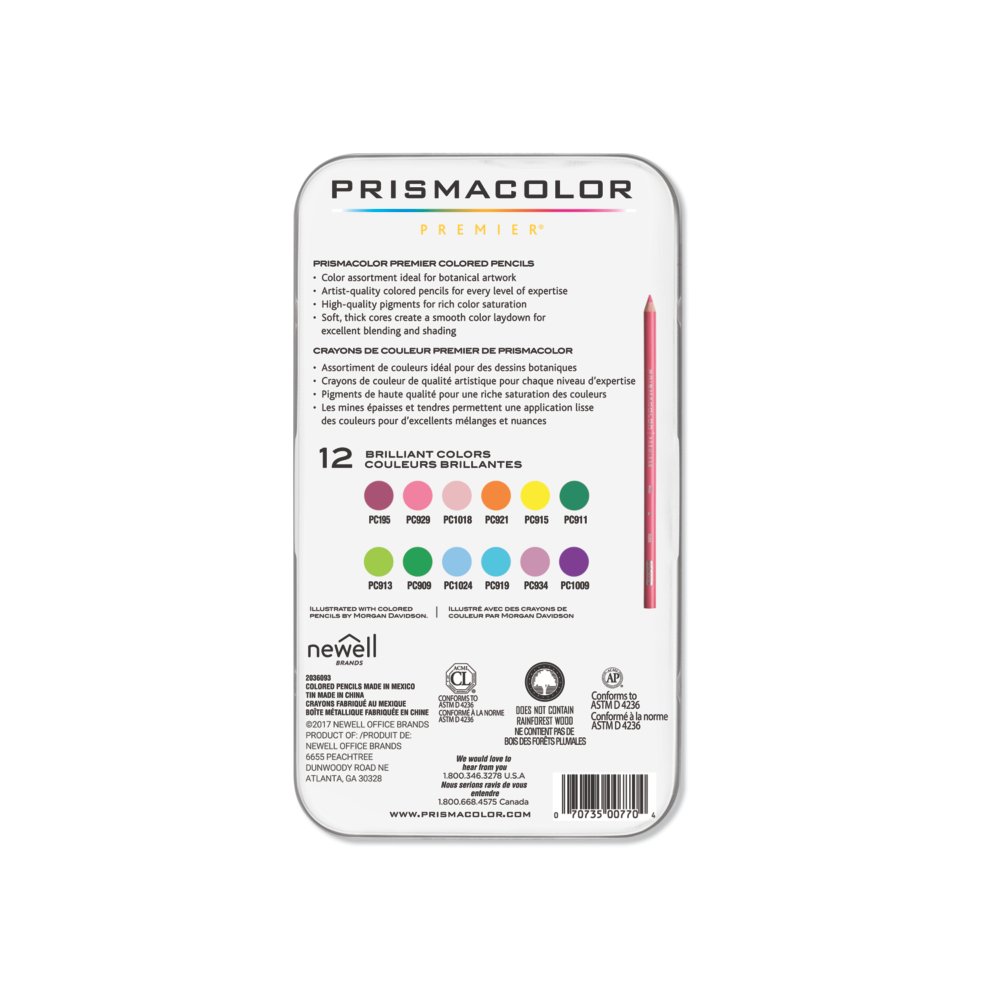Prismacolor 132 Premier Soft Core Colored Pencils+Prismacolor Sharpene –  The Yellow Violet House