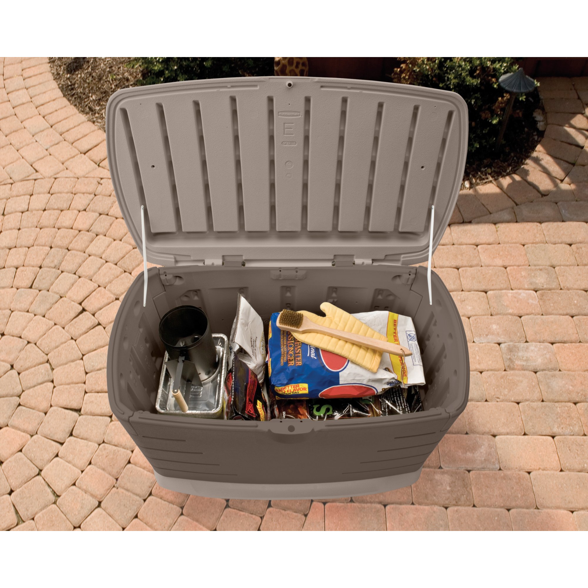 Rubbermaid storage deals bench deck box