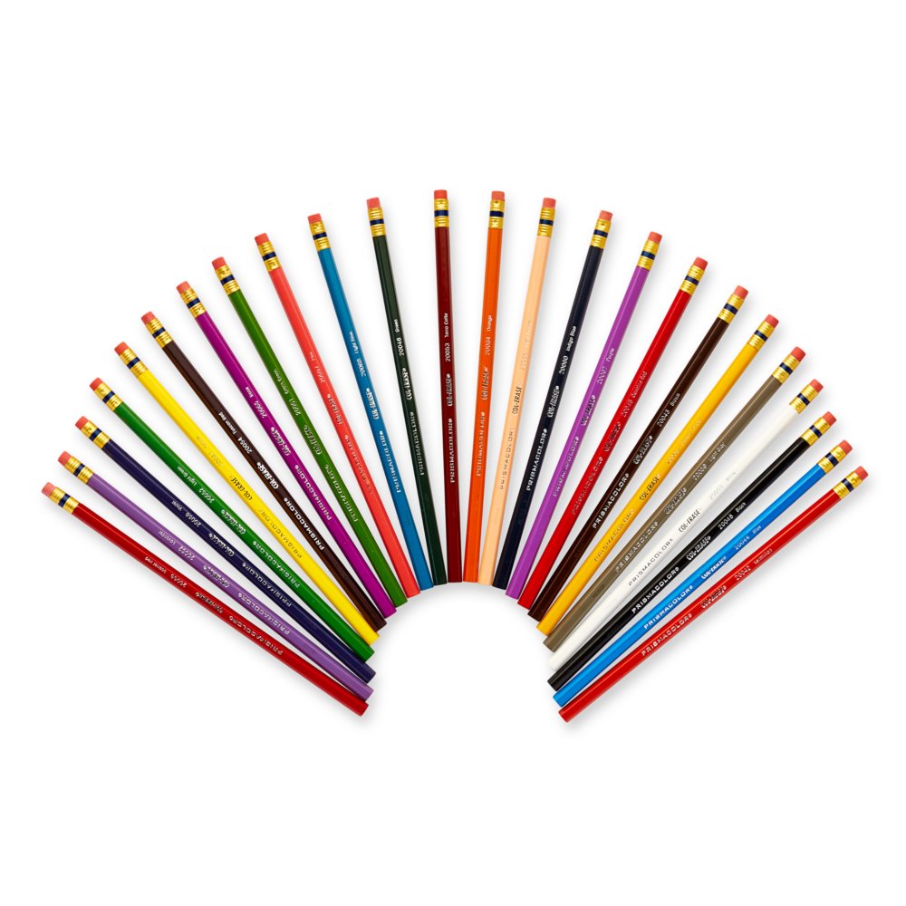 Prismacolor Col-Erase Erasable Colored Pencil, 12-Count, Assorted Colors  (20516) 