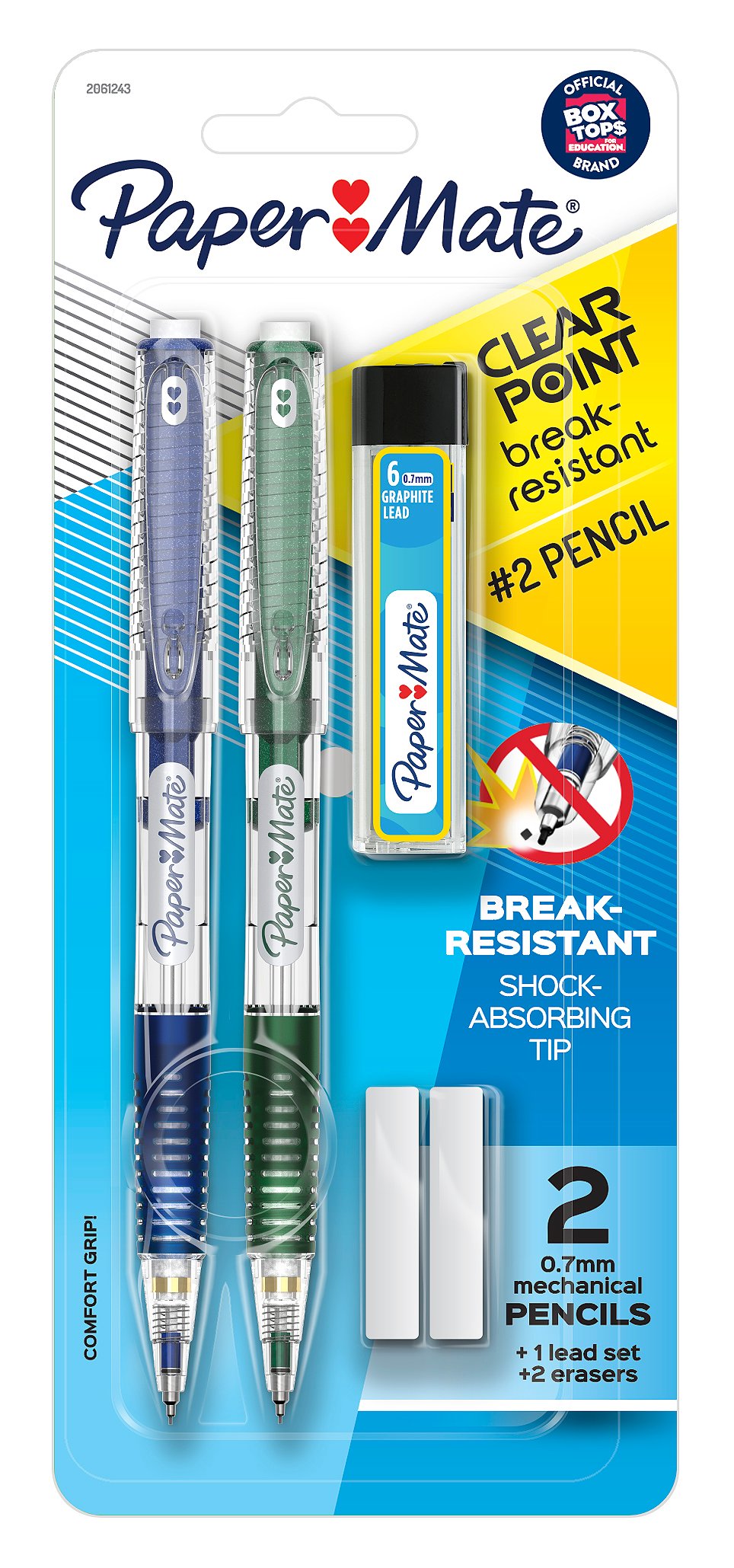 6 Pcs 0.5mm Gel Pens Push Fine Point Fast Dry Comfort Grip Shock