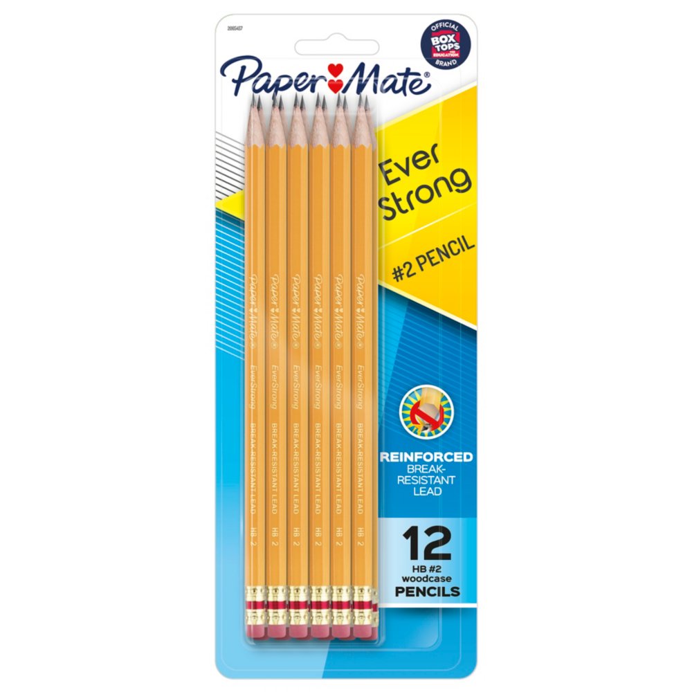 72-Count New Version Break-Resistant Lead When Writing EverStrong #2 Pencils Reinforced 